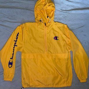 Mens Yellow Champion Windbreaker